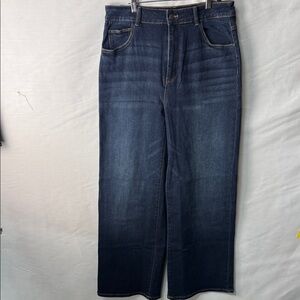Well Worn Dark Blue Women’s Wide-Leg Jeans